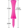 thumbnail image 2 of Golf wheel ball nails,Golf Tees Plastic 57MM 100 Count（Pink）, 2 of 5