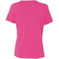 thumbnail image 5 of Bella Canvas 6400 - Relaxed Short Sleeve Jersey T-Shirt, S, Berry, 5 of 5