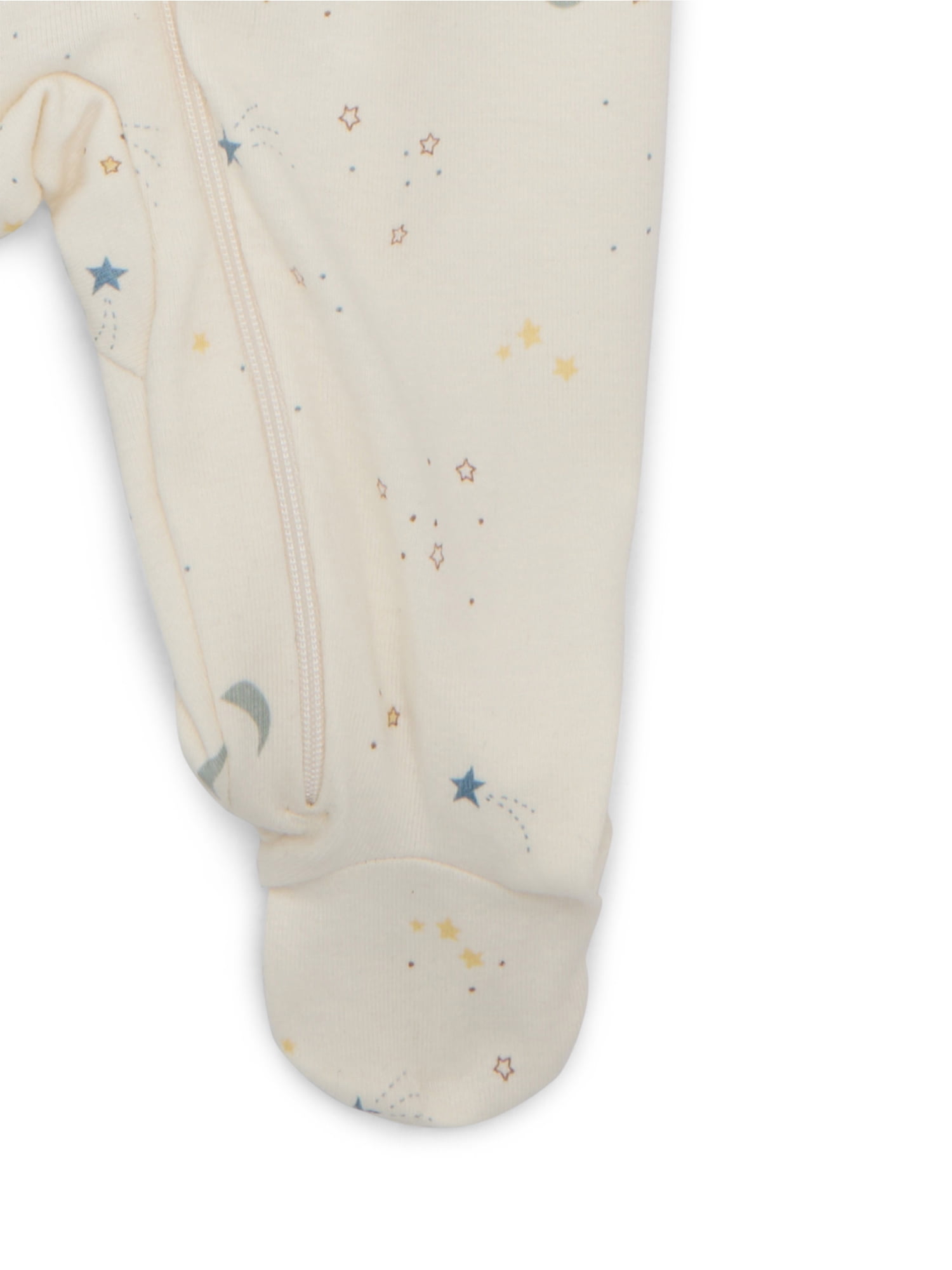 Bliss by Garanimals Baby Boys or Girls Cotton Layette One Piece Footed Sleeper Pajamas, Sizes Newborn-9 Months