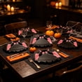 thumbnail image 5 of Ouuluon 10 Pack Halloween Paper Plates, Bat Shaped Disposable Paper Plate, 11×8in Fall Decor for Halloween Themed Party Supplies, 5 of 8