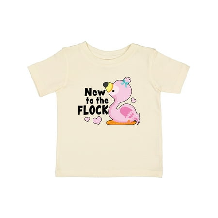 

Inktastic New to the Flock Cute Baby Flamingo Boys or Girls Baby T-Shirt