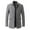43Gray, variant on Men's Winter Jackets Classic Lapel Slim Fit Medium Long Overcoats Single Breasted Casual Windproof Jacket