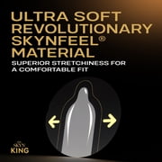 SKYN King Mega Large XXL Non-Latex Lubricated Condoms, 10 Count – Comfortable Fit