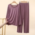 thumbnail image 2 of Wensltd Women's Summer Pajama Set Short Sleeve Notch Collar Tops and Elastic Waist Shorts 2 Piece, 2 of 5