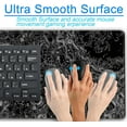 thumbnail image 6 of Black White Desk Mat Cool Minimal Topographic Contours Mouse Pad XXL, Gaming Mousepad Large with Stitched Edge, Extended Laptop Keyboard Mouse Mat Desk Pad Protector Office Decor 31.5x15.75 in, 6 of 6