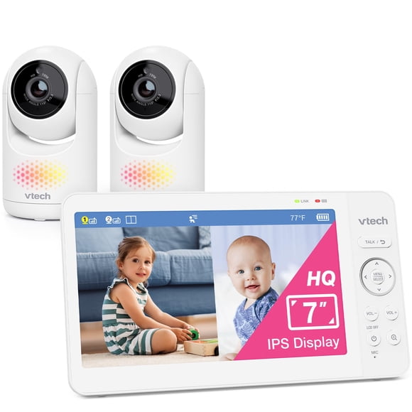 Monitor para bebés VTech Advanced HQ Max Twin 7 con pantalla dividida