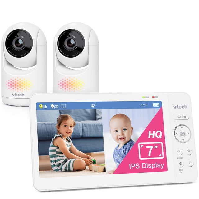 Monitor para bebés VTech Advanced HQ Max Twin 7 con pantalla dividida