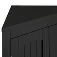 thumbnail image 5 of corner cabinet,Bathroom Floor Corner Cabinet with Doors and Shelves, Kitchen, Free Standing Storage Cabinet for Bathroom,24"*12.2"*32.3"H Inch,black, 5 of 7