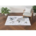 thumbnail image 4 of Pattern Rug, Children Rug, Front Door Rugs, Educational Map Rugs, Nursery Rugs, World Map With Animals Rug, Luxury Rugs, Thin Rug, Kids Rug, 3.3'x5' - 100x150 cm, 4 of 8