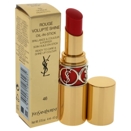 Rouge Volupte Shine Oil-In-Stick Lipstick - # 46 Orange Perfecto by Yves Saint Laurent for Women -