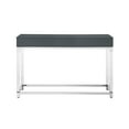 thumbnail image 5 of Ebbe Dark Grey/Chrome Console Table - High Gloss Finish, Acrylic Legs, Stainless Steel Base, 2 Drawers, 5 of 9