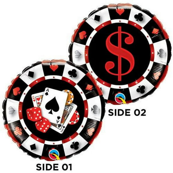 LOONBALLOON Casino Balloons, 18″ CASINO $