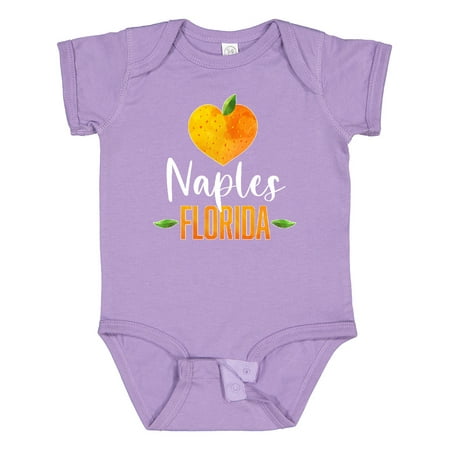 

Inktastic Naples Florida Orange in Heart Gift Baby Boy or Baby Girl Bodysuit