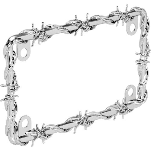 Bell Motorcycle Barbed Wire License Plate Frame