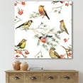 thumbnail image 2 of Designart ' Forest Birds Sitting On Branches ' Traditional Canvas Wall Art Print, 2 of 4