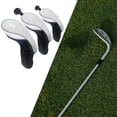 thumbnail image 3 of 3 Pcs Golf Woods covers for head Mesh Nylon Golf Club Head Covers for Drivers Women Adults - Grey, 3 of 8