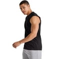 thumbnail image 2 of Hanes Men's Cotton Muscle Tank, 3-Pack Black 3XL, 2 of 5