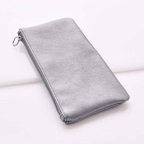 HEANUJJ PU Makeup Cosmetics Bag with Zipper Closure for Outdoor Travel and Daily Use, 1 Set