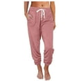 thumbnail image 1 of MeetoTime Joggers for Women Casual Baggy Drawstring High Waisted Workout Running Sweatpants, 1 of 7