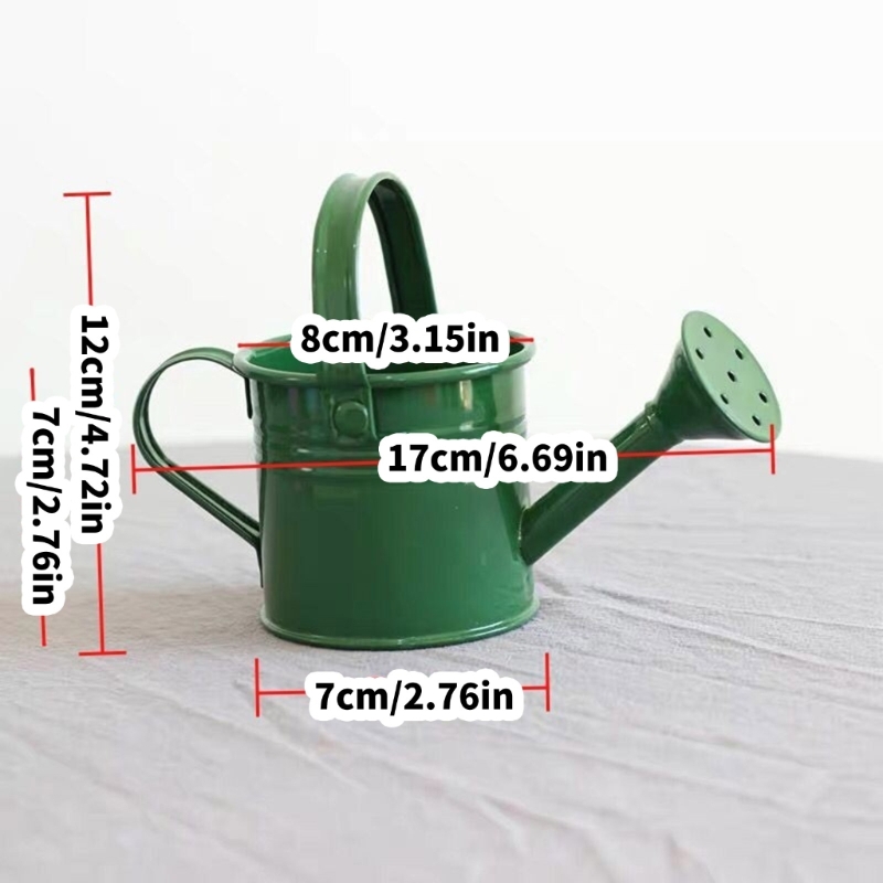 lanema 6Pcs Vibrant Mini Watering Can With Handle Durable Galvanized Iron For Garden