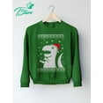 thumbnail image 3 of Tstars Womens Ugly Christmas Sweater Big T Rex Santa Christmas Gift Funny Humor Holiday Shirts Xmas Party Christmas Gifts for Her Women Sweatshirt Ugly Xmas Sweater, 3 of 7