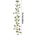 thumbnail image 3 of PALIFEUR Christmas Garland with Lights, Artificial Christmas Garland, Faux Garland with Led Lights for Mantle Fireplace Holiday Party Christmas Decorations, 6.6ft, 3 of 7