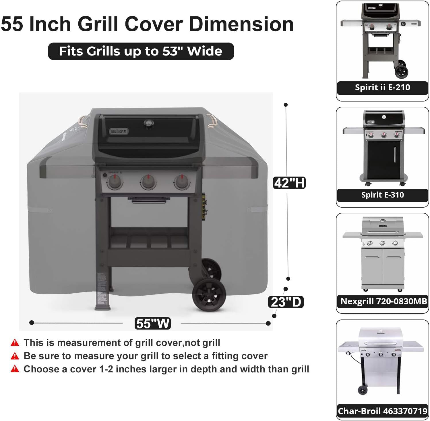 Cuisinart Pelletgrill-Abdeckung – Robuste Schutzhaube Für Deinen Grill (175,3 Cm, Schwarz)