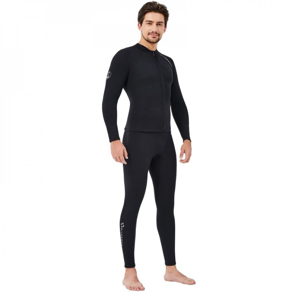 Black Men Women 2mm Neoprene Wetsuit Vest for Diving Spearfishing Size XL 