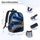 thumbnail image 5 of Easygdp Navy Blue Marble Mochila Ligera de 15 Pulgadas para Estudiantes, Mochila Cómoda para la Escuela y Viajes, Correas Ajustables, 5 of 6