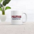 thumbnail image 2 of Politics Destroying Relationships and Family Dinners Since 1776 Mug Funny Sarcastic Graphic Novelty Coffee Cup, 2 of 6