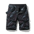 thumbnail image 2 of ZVNAΖH Mens Shorts Clearance Elastic Waistband with Pockets Mens Summer Casual Cargo Shorts, 2 of 3