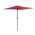 thumbnail image 1 of Atlin Designs Parapluie de Patio Inclinable Carré en Tissu/acier en Vin Rouge/gris Foncé, 1 of 4