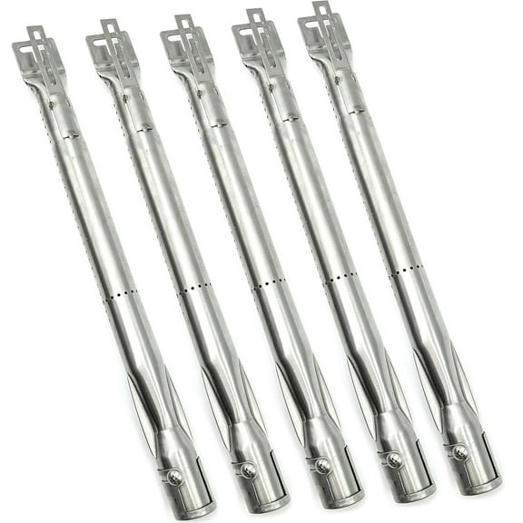 Gas Grill Burner Universal Stainless Steel Tube (Pack of 5) Extends from 14" to 19" BBQ Replacement Parts for Nexgrill, Brinkmann, Dyna-Glo, and Most Gas Grill Models