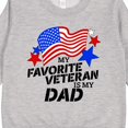 thumbnail image 3 of Inktastic My Favorite Veteran is My Dad Toddler Sweatshirt, 3 of 4