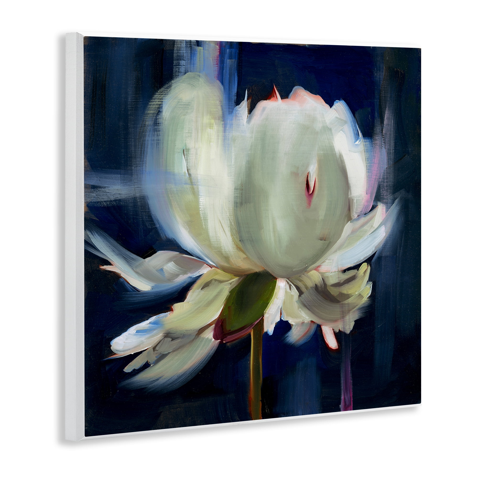 Stupell Industries Abstract Painted Flower Botanical & Floral Painting Unframed Art Print Wall Art, 12 x 12