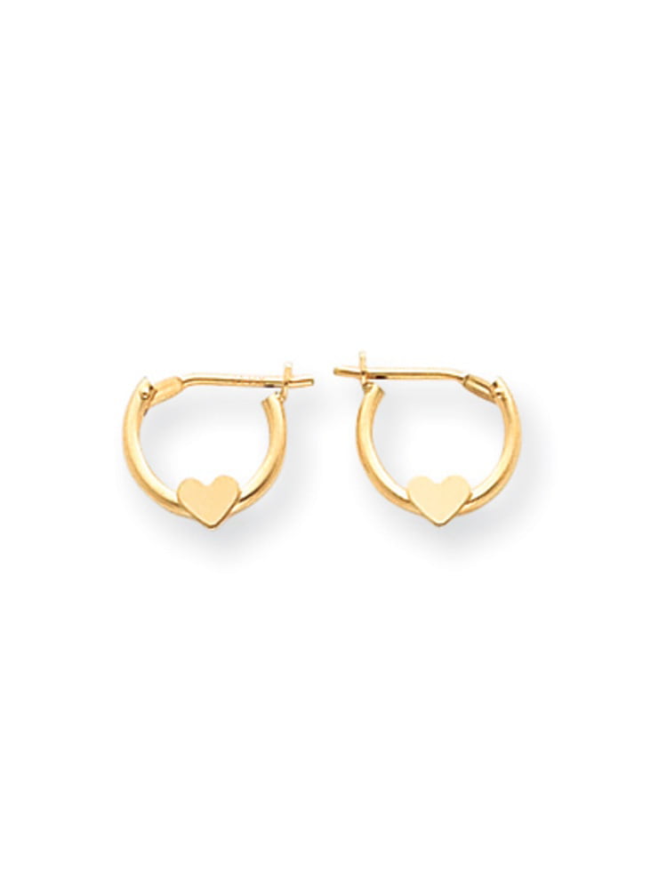 Black Bow Jewelry 1.5mm x 15mm 14k White Gold Satin Diamond-Cut Endless Hoop Earrings