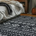 thumbnail image 2 of Moynesa 5'x7' Area Rug for Living Room Indoor Washable Rugs Farmhouse Moroccan Soft Bedroom Mat Large Rustic Tribal Foldable Carpet Dining Room Rug for Living Bed Dining Room,Black White, 2 of 8