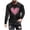 Black1, variant on biudgviw Men's Valentines Day Shirt Heart Print Soft Crewneck Graphic Tops Casual Long Sleeve Workout Fitness Tee Festival Outfits