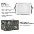 thumbnail image 2 of Yayeee 2 Pack Canvas Storage Basket with Handles for Shelves Fabric Bins Closet Organizer, Christmas Holly Leaves, 2 of 8