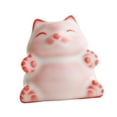 thumbnail image 3 of CarpNettore Cat Tea Pet Ceramic Cat Figurine Feng Shui Miniature Chinese Ornament Gift Craft, 3 of 9