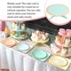 thumbnail image 4 of Bewildely Soporte para pasteles Postre Cupcake Snacks Cookie Muffin Holder Festival Fiesta de cumpleaños Decoración Bandeja Home Bar Reutilizable Kits de decoración para fiestas Verde Bewildely HA063179-04, 4 of 6