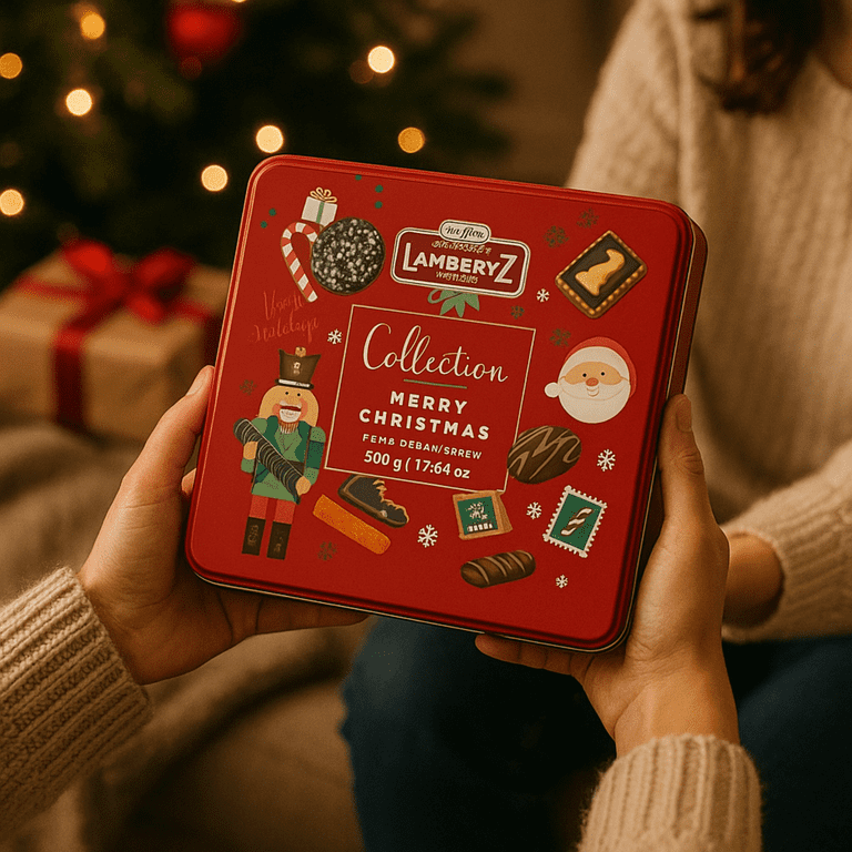 Lambertz Assorted Chocolate Cookies, European Tin, 500g - Walmart.com