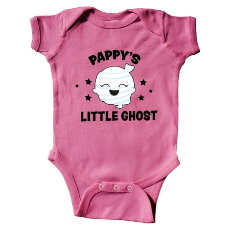 

Inktastic Cute Pappy s Little Ghost with Stars Gift Baby Girl Bodysuit