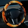 thumbnail image 2 of Thanksgiving Pumpkin Pie Steering Wheel Cover, Car Wheel Covers, 14.5 Inch Printing PVC Leather Auto Accessories, 2 of 6