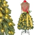 thumbnail image 2 of Yardi Yarda 5 FT Pre-lit Mannequin Artificial Christmas Tree Dress Form, Christmas Tree, Green, 2 of 11