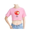 thumbnail image 2 of Djo Merch Apple Crop Top Midriff-Baring Tshirt Women Girl Short Sleeve, 2 of 3