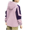 thumbnail image 3 of FFENYAN Waterproof Lightweight Hooded Jacket for Kids Spring and Fall Unisex Casual Long Sleeve Zip Pocket Windbreaker Perfect for Weekend Getaways for 6-13 Years, 3 of 5