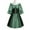 Green, variant on Yghzkop Womens Medieval off Shoulder Dress Renaissance Vintage Short Sleeve Color Block Corset Tie Gothic Court Style Mini A-Line Party Daily Elegant Lace Trim