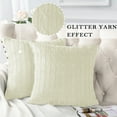 thumbnail image 2 of Home Soft Things 2 Piece Cable Knit Throw Pillow Cover - Antique White - 20" x 20", 2 of 7