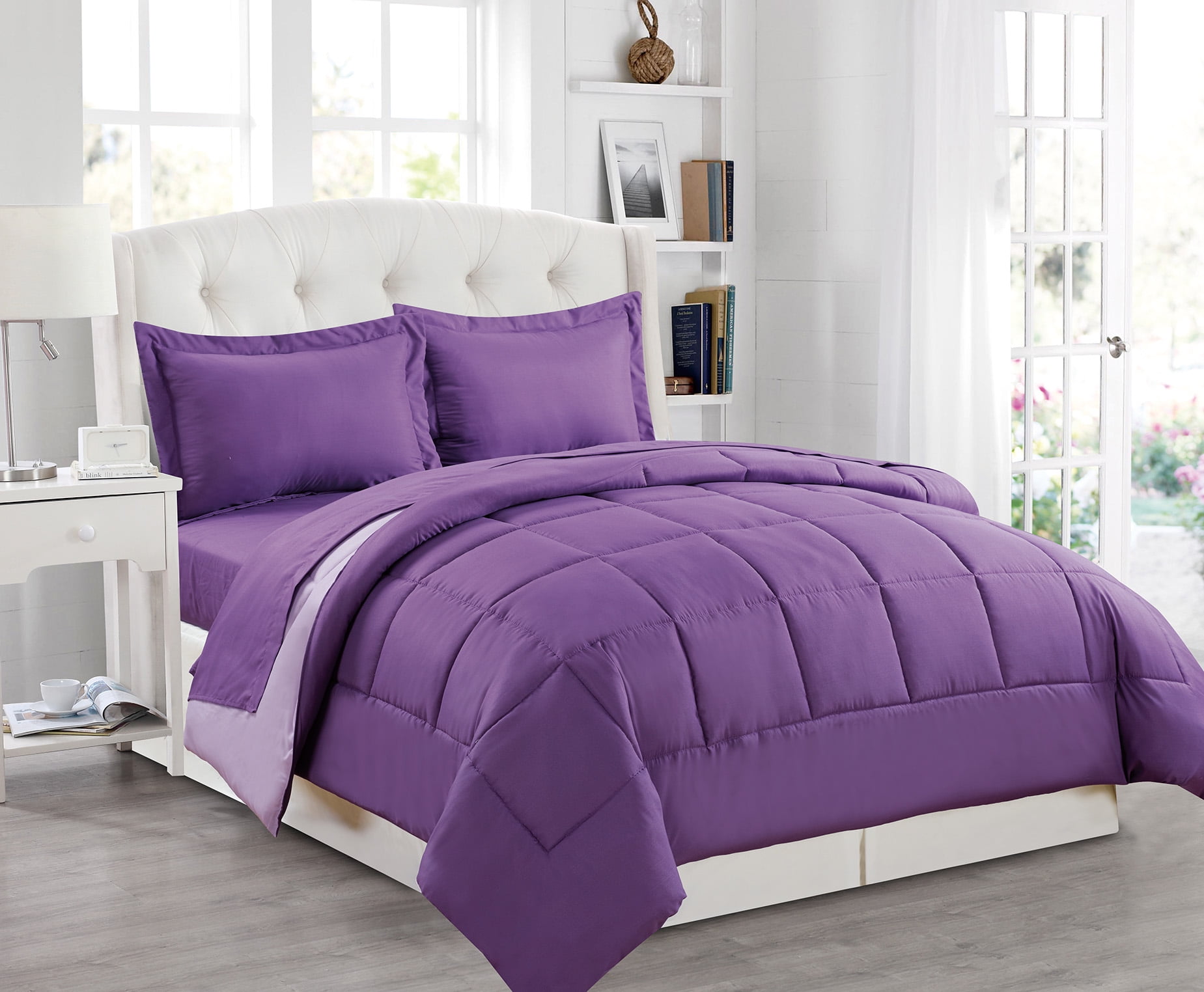 Home Dynamix Sound Sleepers Single Comforter Twin Purple Lavender Twin
